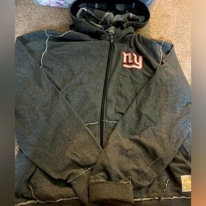 Mens NY Giants zip up hoodie